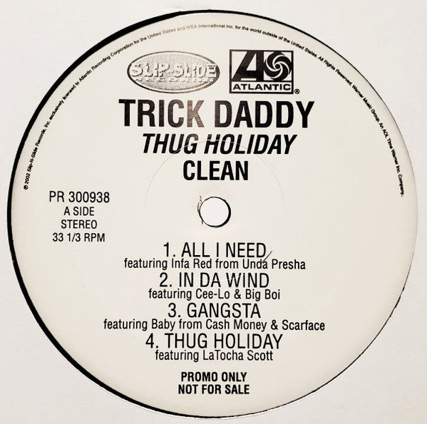 Trick Daddy - Thug Holiday - Used Vinyl Record