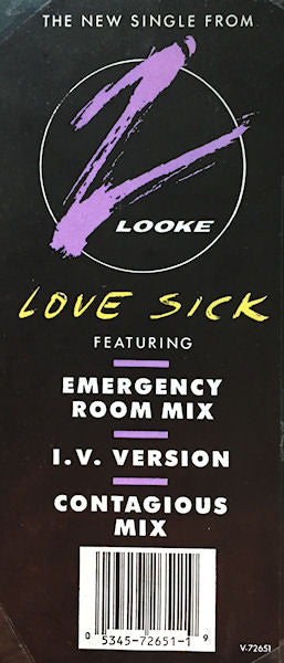 Z'Looke - Lovesick - Used Vinyl Record 12"