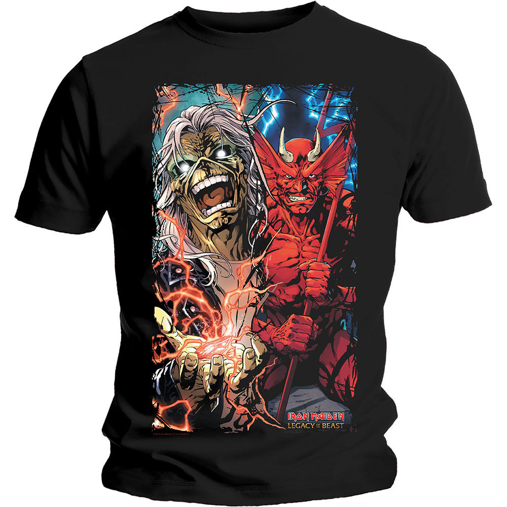 Iron Maiden - tshirt - Unisex - Short Sleeves - Large