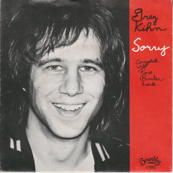 Greg Kihn - Sorry - Used Vinyl Record 7"