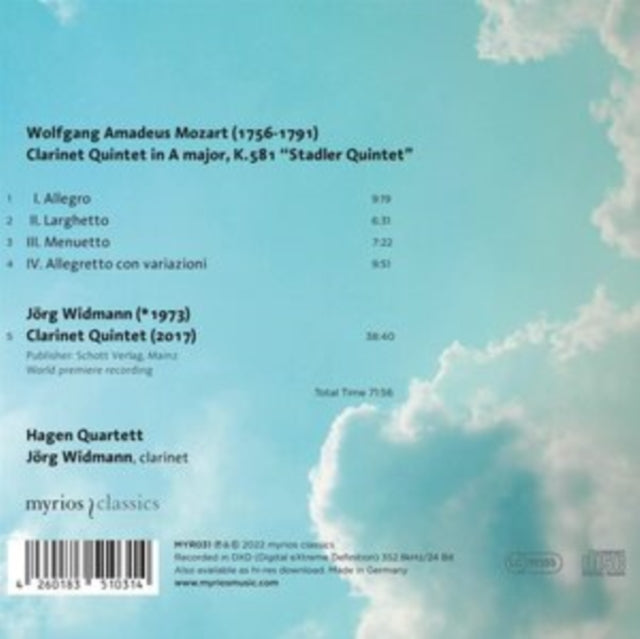 HAGEN QUARTETT; JORG - MOZART  WIDMANN CLARINET QUIN - CD