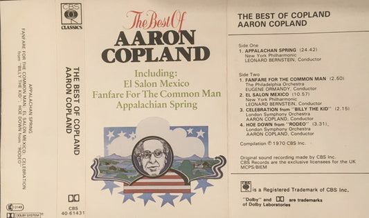 Aaron Copland - Best Of - Used Cassette