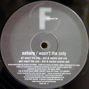 Sahara - Wasn't The Only - Used Vinyl Record 12"