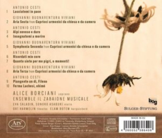 Il Zabaione Musicale - Insegnatemi a morire - Cantatas by Antonio Cesti
