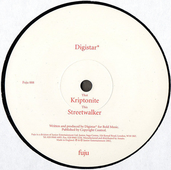 Digistar - Kriptonite - Used Vinyl Record 12"