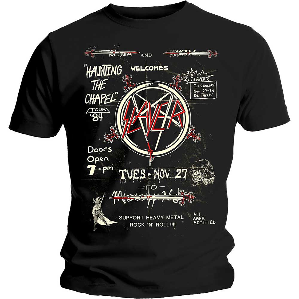 Slayer - tshirt - Unisex - Short Sleeves - Large