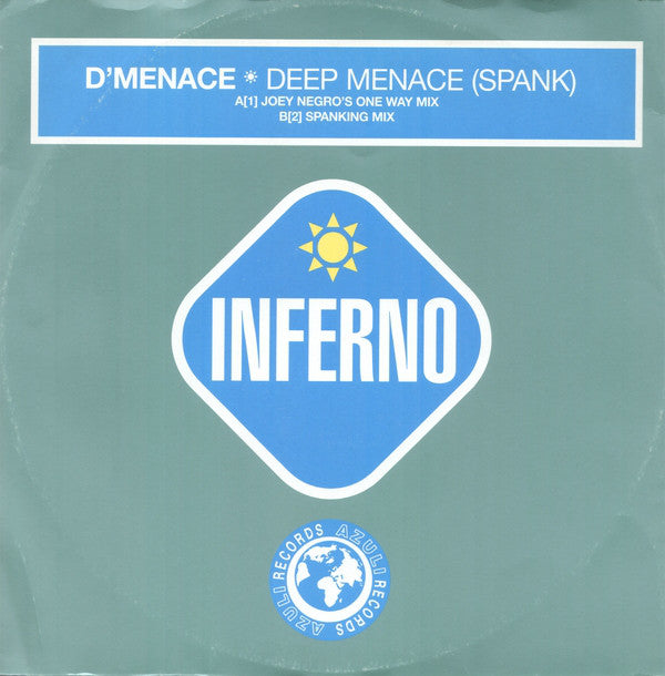 D'Menace - Deep Menace (Spank) - Used Vinyl Record 12"