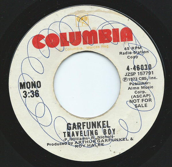 Art Garfunkel - Traveling Boy - Used Vinyl Record 7"