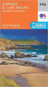 Ordnance Survey - Durness and Cape Wrath : 446 - New Sheet map