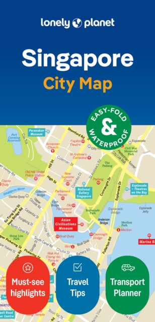 Lonely Planet - Singapore City Map - New Sheet map