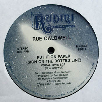 Rue Caldwell - Put It On Paper (Sign On The Dotted Line) - Used Vinyl