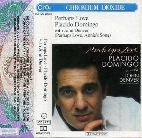 Placido Domingo - Perhaps Love - Used Cassette