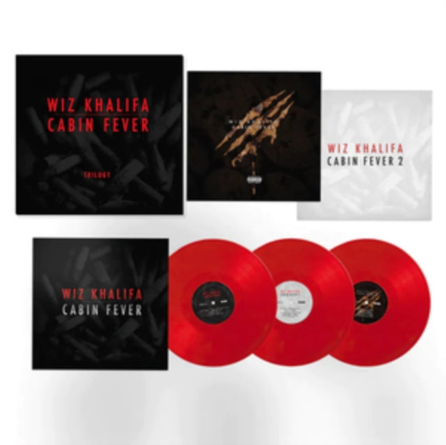 WIZ KHALIFA - CABIN FEVER TRILOGY (3LP/RED VINYL) - Vinyl Record