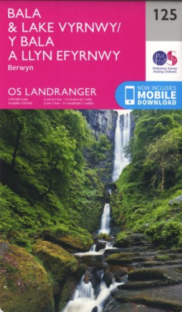 Ordnance Survey - Bala & Lake Vyrnwy, Berwyn : 125 - New Sheet map