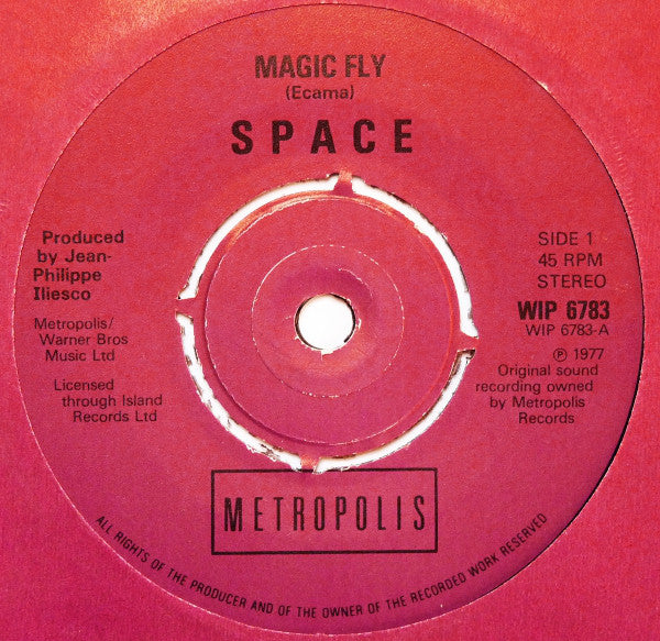 Space - Magic Fly - Used Vinyl Record 7"