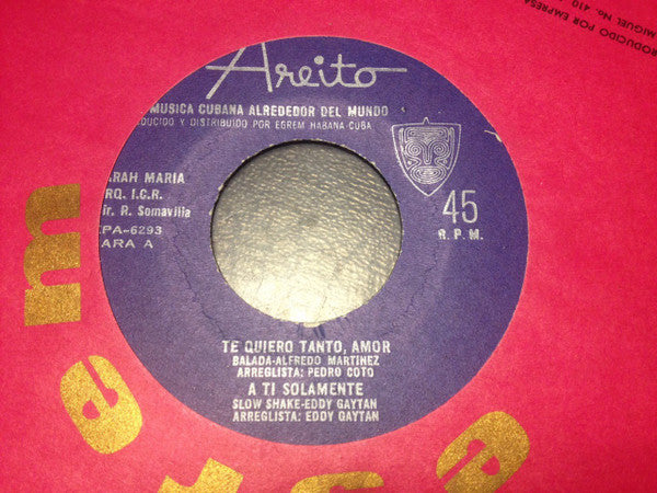Farah Maria - Te Quiero Tanto, Amor - Used Vinyl Record 7"