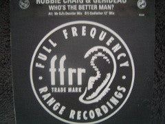 Robbie Craig - Who's The Better Man? - Used Vinyl Record 12"