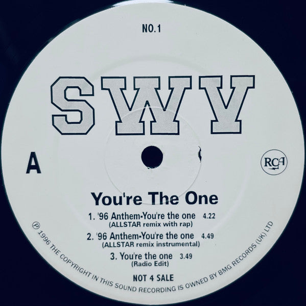 SWV - You're The One - Used Vinyl Record 12"