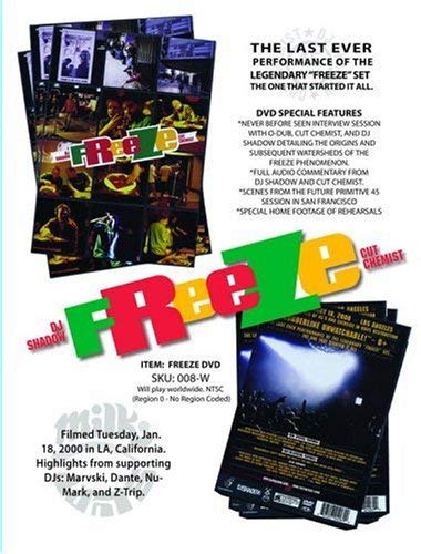 DJ SHADOW & CUT CHEM - FREEZE DVD - DVD