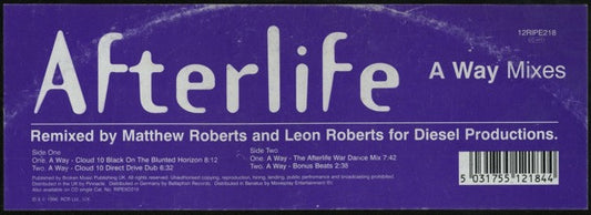 Afterlife - A Way Mixes - Used Vinyl Record 12"