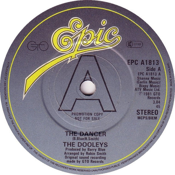 Dooleys - Dancer - Used Vinyl Record 7"