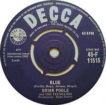 Brian Poole & The Tr - Blue - Used Vinyl Record 7"
