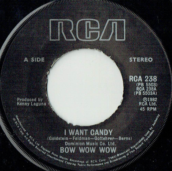Bow Wow Wow - I Want Candy - Used Vinyl Record 7"