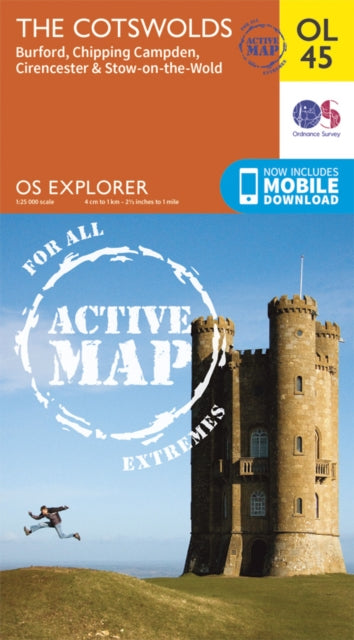 Ordnance Survey - Cotswolds, Burford, Chipping Campden, Cirencester &