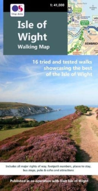 Isle of Wight Walking Map : 16 tried & tested walks showcasing the bes