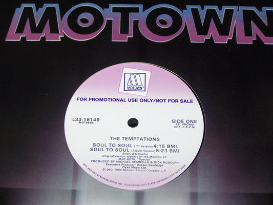 Temptations - Soul To Soul - Used Vinyl Record 12"