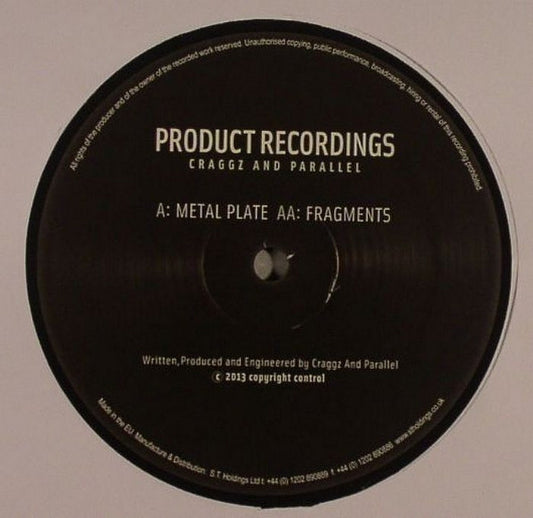 Craggz & Parallel Fo - Fragmented EP - New Vinyl Record 12"