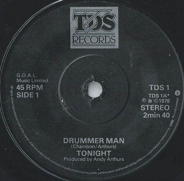 Tonight - Drummer Man - Used Vinyl Record 7"