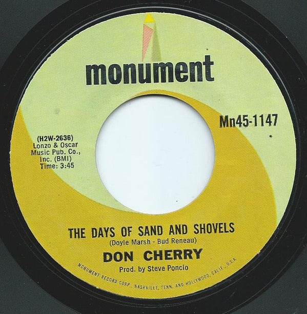 Don Cherry - Days Of Sand And Shovels / That Woman's Coming Home - Us