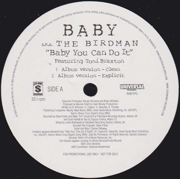Baby - You Can Do It - Used Vinyl Record 12"