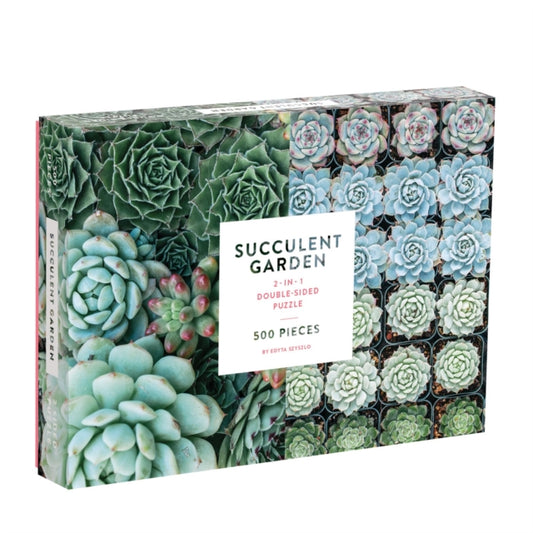 Sarah McMenemy - Succulent Garden 2-Sided 500 Piece Puzzle - New Jigsa