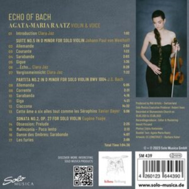 AGATA-MARIA RAATZ - ECHO OF BACH - New CD
