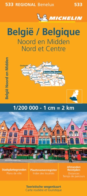 Michelin - Belgium North & Central -  Regional Map 533 : Map - New She