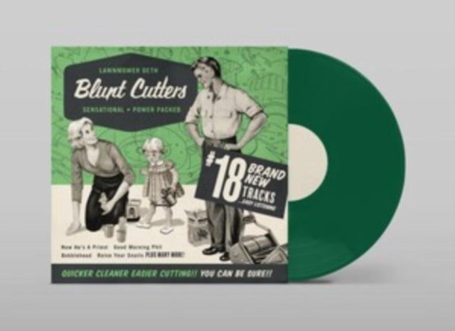 LAWNMOWER DETH - BLUNT CUTTERS - TRANSPARENT GREEN VINYL - Vinyl Recor