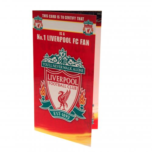 Liverpool FC - Birthday Card No 1 Fan - New Cards & Gift Wrap