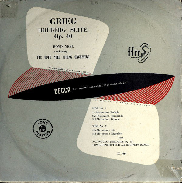 Edvard Grieg - Holberg Suite, Op. 40 - Used Vinyl Record