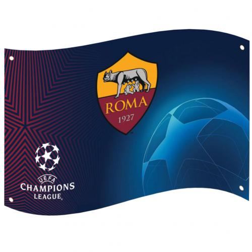 AS Roma - Flag - Clothing - Club Fl - Approx 98cm x 71cm (38in x 28in)
