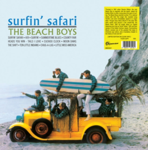 BEACH BOYS - Surfin Safari (Numbered Edition) (Clear Vinyl) - Vinyl Re