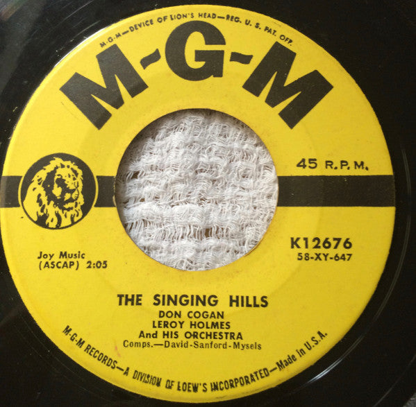 Don Cogan - Singing Hills / The Fountain Of Youth - Used Vinyl Record