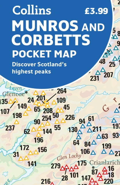 Collins Maps - Munros and Corbetts Pocket Map : Discover Scotland&#39;