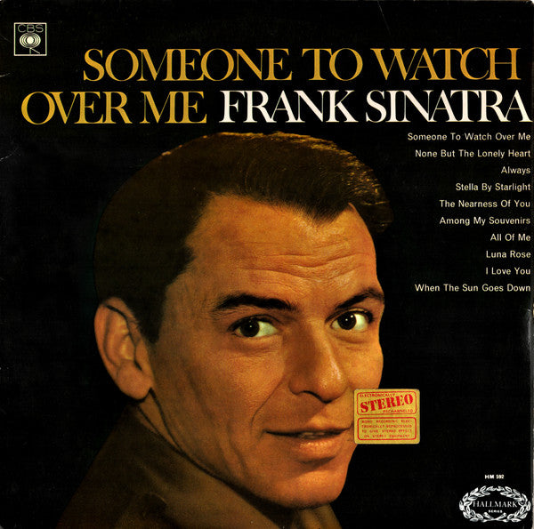 Frank Sinatra - Someone To Watch Over Me - Used Vinyl Record