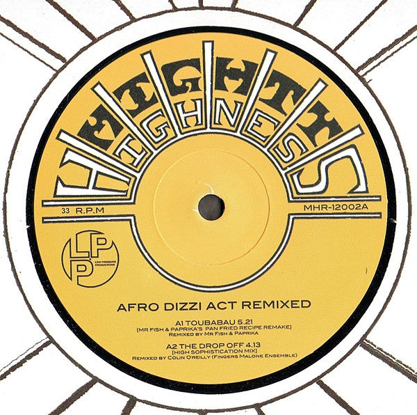 Afro Dizzi Act - Remixed - New Vinyl Record 12"