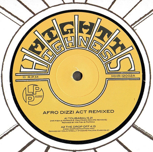 Afro Dizzi Act - Remixed - New Vinyl Record 12"