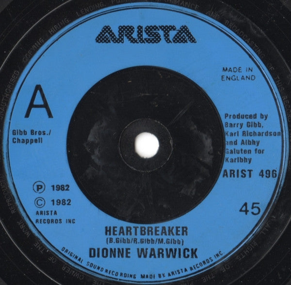 Dionne Warwick - Heartbreaker - Used Vinyl Record 7"