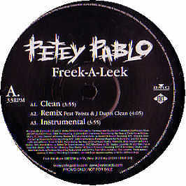 Petey Pablo - Freek -A- Leek - Used Vinyl Record 12"