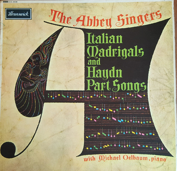 Abbey Singers - Italian Madrigals And Haydn Part Songs - Used Vinyl R